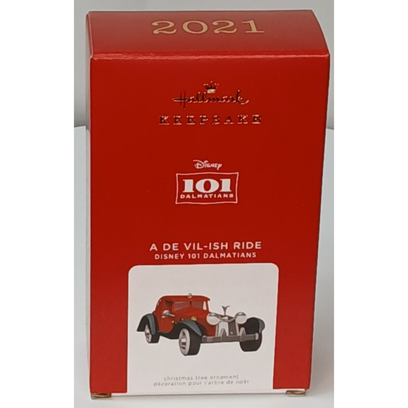Hallmark A De Vil-ish Ride 101 Dalmatians Disney Keepsake Ornament 2021 - Picture 15 of 16